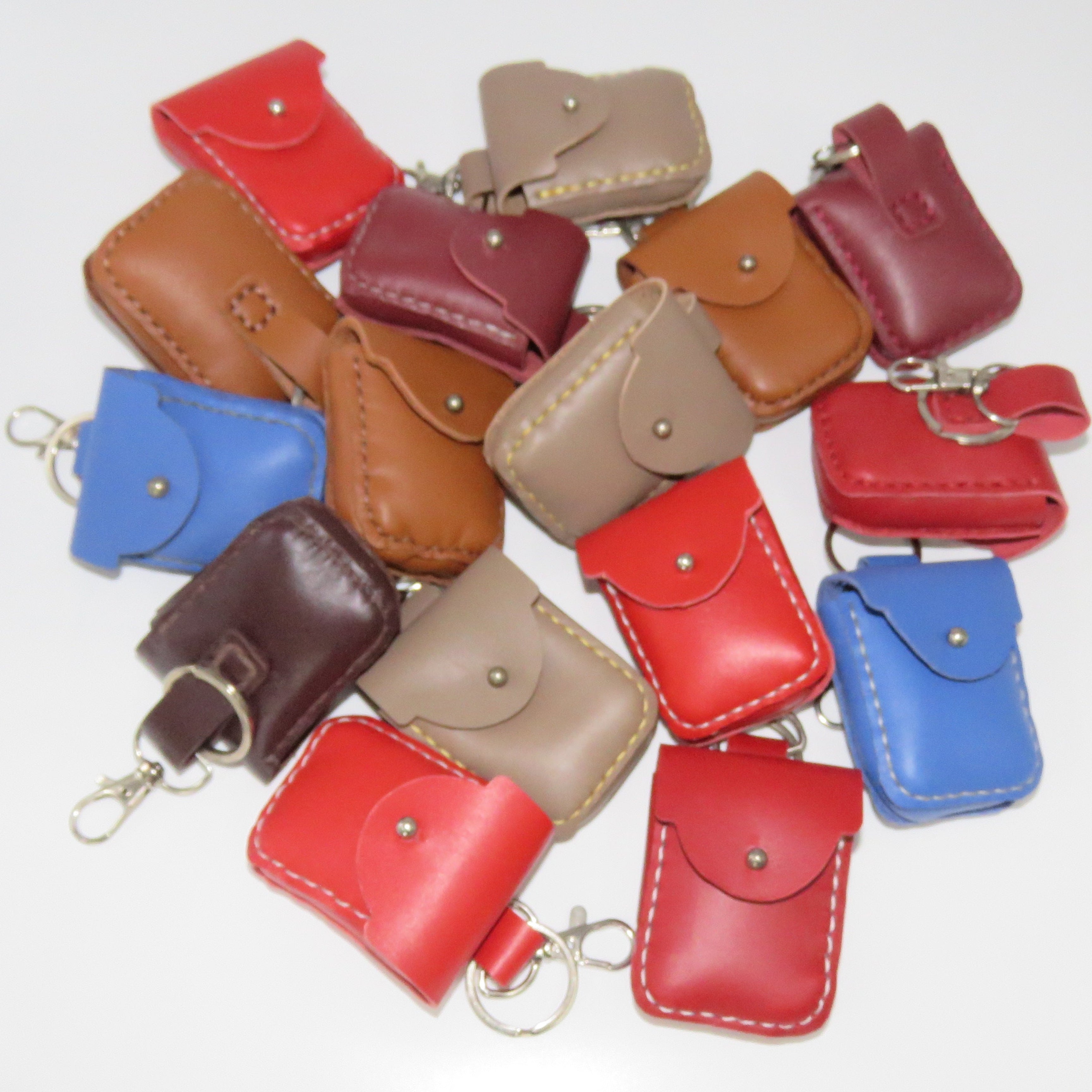 Small Coin Purse, Keychain with Clip